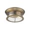 Z-Lite Sonna 2 Light Flush Mount, Heritage Brass And Clear Seedy 727F13-HBR - alternate 3